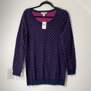 NWT LARGE MOTHERHOOD MATERNITY SWEATER REVERSIBLE